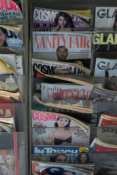 magazines for women on a newsstand